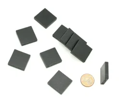 Carré plat 20x20x4 mm en bois pour jeux 2 cm de côté à l'unité - pavés