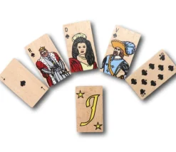 Carte à jouer en bois 7 cm à l'unité