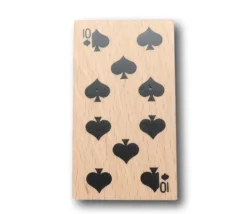 Carte à jouer en bois 7 cm à l'unité
