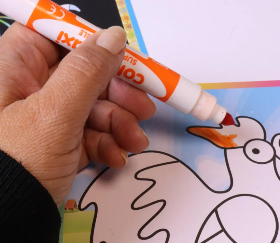 Carte coloriage à gratter 17 x 13 cm