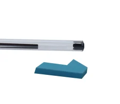 Casse-tête hexagone bleu en bois avec sous-verre