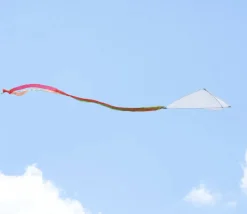 Cerf-volant blanc à décorer