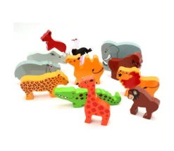 Chimpanzé singe en bois 8 x 7.5 x 2.4 cm