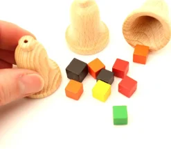 Cloche en bois 30 x 40 mm - clochette pion