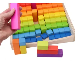 Coffret 100 Réglettes graduelles géantes arc-en-ciel