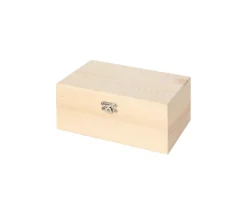 Coffret bois 18 x 12 x 8 cm charnières pour accessoires de jeux