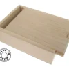 Coffret bois Belote pour 32 cartes 10.6 x 7.7 x 3.5 cm vide - couvercle glissière