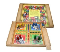 Coffret bois Dada oie petits chevaux - jeu tradition français