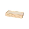 Coffret bois M glissière pour jeu cartes ou accessoires jeux 18.5 x 8.4 x 4.8 cm