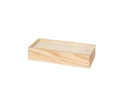 Coffret bois M glissière pour jeu cartes ou accessoires jeux 18.5 x 8.4 x 4.8 cm