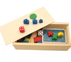 Coffret bois M glissière pour jeu cartes ou accessoires jeux 18.5 x 8.4 x 4.8 cm