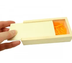 Coffret bois S pour jeu de cartes ou accessoires jeux glissière 12.8 x 6.5 x 2.9 cm