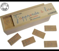 Coffret découverte des lettres en bois "J'apprends à lire" - fabrication française