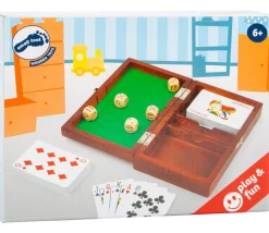 Coffret dés et cartes à jouer (mini piste intégrée)
