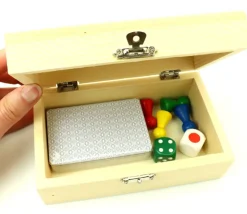 Coffret en bois 15 x 9 x 6 cm avec charnières