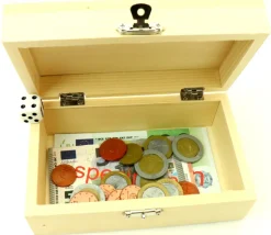 Coffret en bois 15 x 9 x 6 cm avec charnières