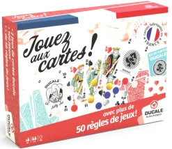 Coffret Jouez aux cartes - 2 jeux de cartes et 100 jetons - Ducale