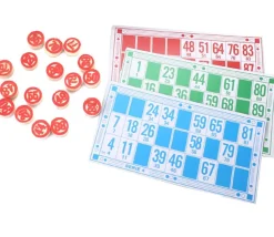 Coffret loto familial en bois - 48 cartons + pions - Fabriqué en France