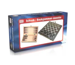 Coffret pliant échec / backgammon bois 29 cm