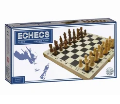 Coffret pliant jeu échec 28 cm : plateau+32 pièces