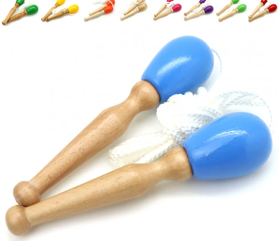 Corde à sauter GM en bois (1 couleur au hasard)