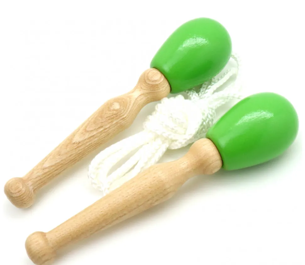 Corde à sauter GM en bois (1 couleur au hasard)