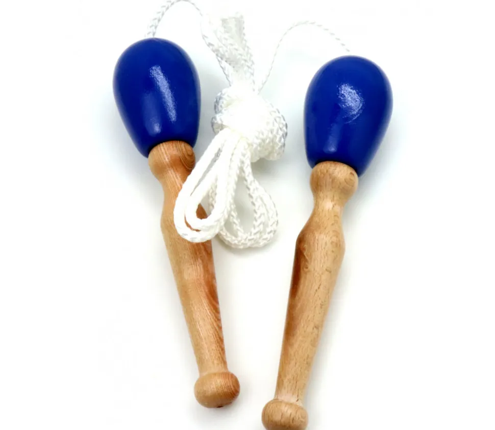 Corde à sauter GM en bois (1 couleur au hasard)