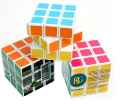 Cube 5.5 cm jeu de patience 6 faces couleurs