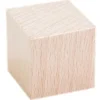 Cube bois naturel 2.5 cm. 25 x 25 x 25 mm à l'unité