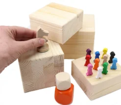 Cube en bois de 10 cm