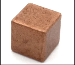Cube métal couleur bronze 8 x 8 x 8 mm à l'unité