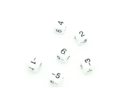 Dé -1 -3 -5 2 4 6 pair positif et impair négatif en 22 mm