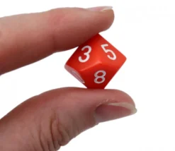 Dé à 10 faces 0 à 9 opaques jeux de rôle d10 à l'unité
