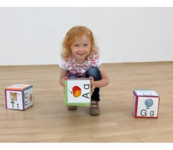 Dé 10 cm faces modifiables personnalisable à volonté multicolore