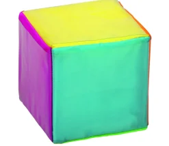 Dé 10 cm faces modifiables personnalisable à volonté multicolore