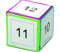 Dé 15 cm faces modifiables personnalisable à volonté multicolore