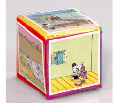 Dé 15 cm faces modifiables personnalisable à volonté multicolore