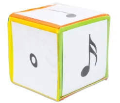 Dé 15 cm faces modifiables personnalisable à volonté multicolore