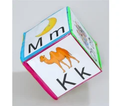 Dé 15 cm faces modifiables personnalisable à volonté multicolore