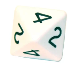 Dé 8 faces : 1234 et 1234