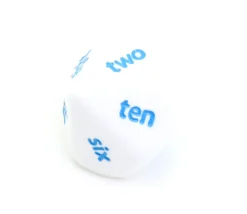 Dé 10 faces anglais one to ten