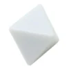 Dé 8 faces blanc neutre à personnaliser standard 2.5 cm