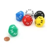 Dé 10 faces DIZAINE 00 à 90 opaques Jumbo 35 mm à l'unité (couleur mise au hasard)