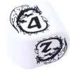 Dé 4 faces dragon moderne (forme arrondie)
