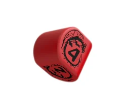 Dé 4 faces dragon moderne (forme arrondie)