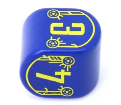 Dé 4 faces Galactic moderne (forme arrondie)