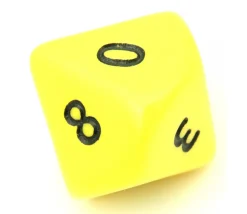 Dé 10 faces géant d10 opaques JUMBO