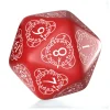 Dé 20 faces géant effet graphique compteur de niveau rouge