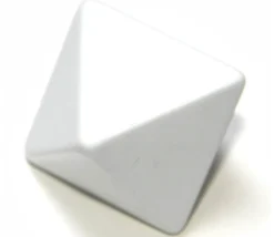 Dé 8 faces neutre géant à personnaliser