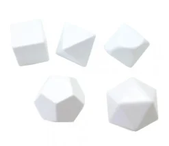 Dé 10 faces neutre géant à personnaliser